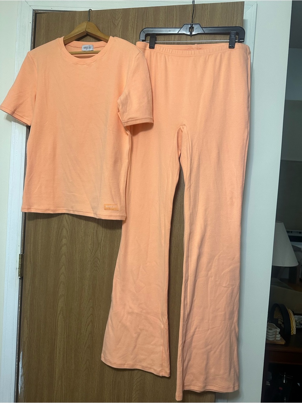 Women's Tangerine Short-Sleeve Lounge Set